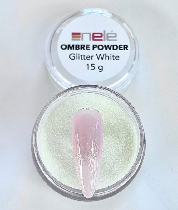 Ombré French Powder Glitter White New!!!