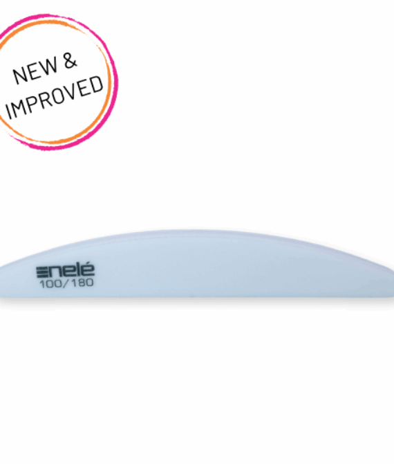 Nele Nail File Crescent Buffer 100/180grit