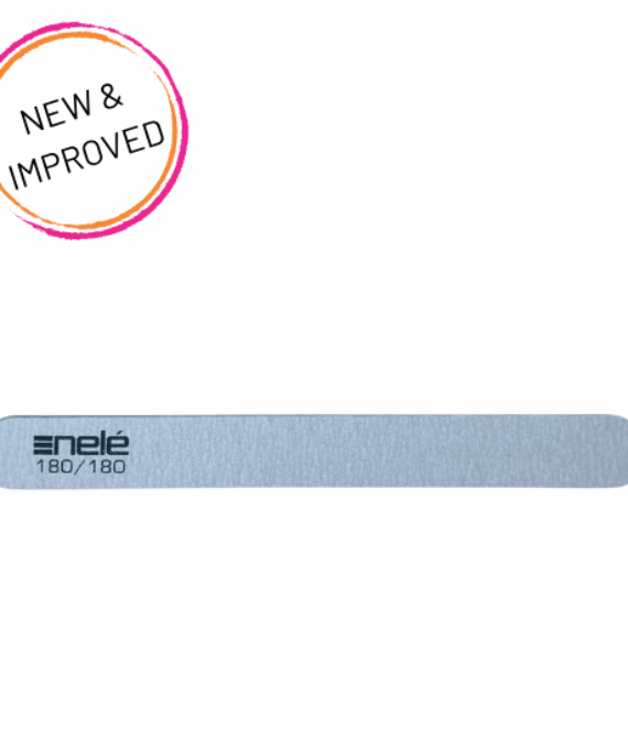 Nele Nail File Straight Zebra 180/180grit